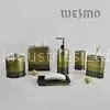 Personalized 6 Piece Break Resistance Bronze Color Resin Bath Set thumbnail-1