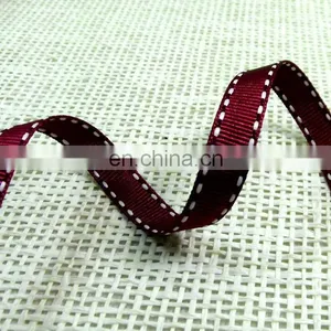 Various Colours 1cm Saddle Stitch Grosgrain Ribbon thumbnail-5