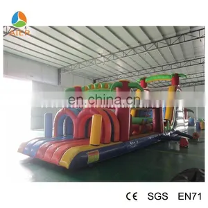 Inflatable Jungle Obstacle Course, Kids Inflatable Funland for Sales thumbnail-5
