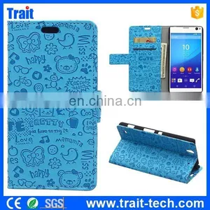 Hot New Products for 2015 Leather Case for Sony Xperia C4,leather Case Mobile thumbnail-1