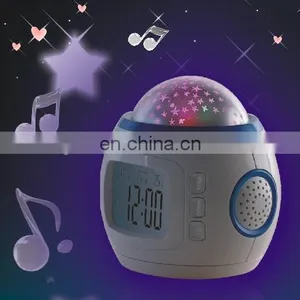 Shining Sky Lamp Music Alarm Clock Calendar UI1038 thumbnail-2