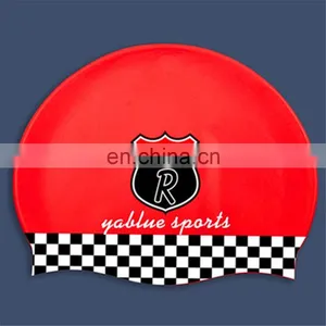 Pink Silicone Swim Cap for Woman thumbnail-2