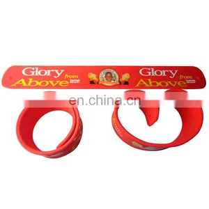 Cute Custom Slap 3d Silicone Rubber Wristband thumbnail-4