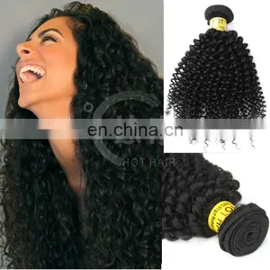 High Quality 100% Indian Kinky Curl,hair Extensions Human, Unprocessed Raw Curly Indian Hair Likes the Styles Pictures thumbnail-1
