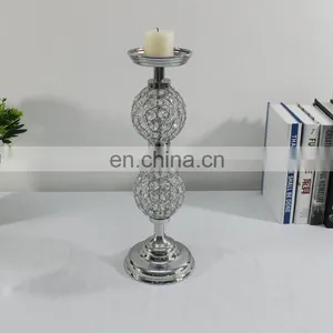 Crystal Tea Light Candle Holder Candlestick thumbnail-1