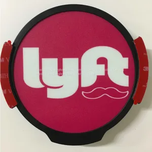 LED Car Decals, LED Logo Sign for LYFT Cab Service thumbnail-1