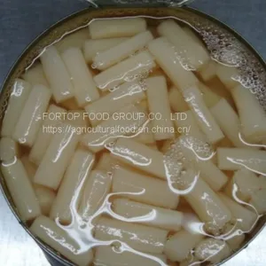 Factory Price Premium Fresh Canned Cut White Asparagus in Brine A10 thumbnail-1