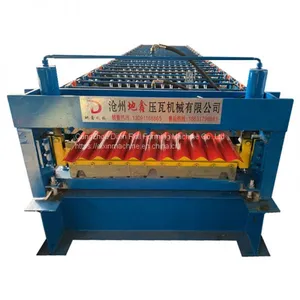 Colored Steel Corrugated Roll Forming Machine Trapezoidal Forming Machine thumbnail-1