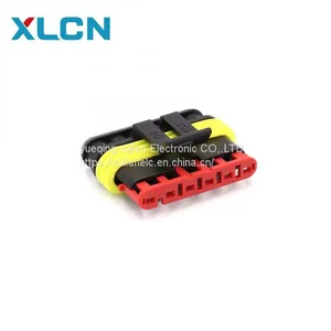 6p AMP Super Seal 1.5 Series Amp Tyco Connector Pins Wire Ways Connector 282108-1 282090-1 thumbnail-1