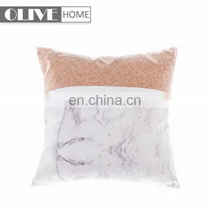 2018 New Item Knife Edge Geometry PU Poly Canvas Applique Cork Sofa Cushions For Sale thumbnail-1