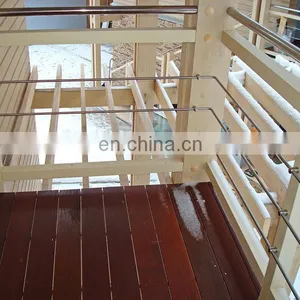 Morden Exterior Cheapest Handrail Baluster Laminated Deck Balcony Glass Railing Design thumbnail-5