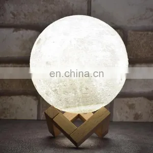 3D Printing Moon Light Creative Gift Moon Light USB Charging Bedside LED Night Light thumbnail-1