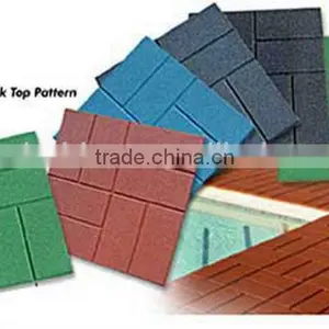 Garden Paver/ Walkway Rubber Tile/ Landscaping Brick thumbnail-1