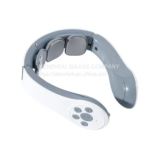 Intelligent Voice Call 3D Neck Massager Remote 2 Level Infrared Heating Pain Neck Care Massager thumbnail-1