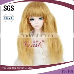 Best Wholesale Beautiful Blond Mohair Bjd Doll Wigs thumbnail-1