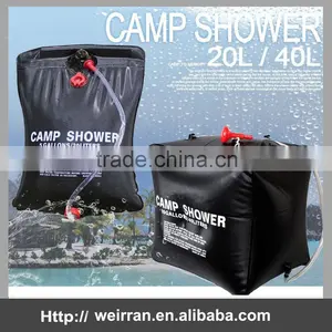 (74670) 40L Capacaty Black Sun Heating Camping Bag Easy Operated Pvc Outdoor Shower thumbnail-3
