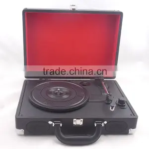 Hot Sale USB Bluetooth Vinyl Suitcase Style Turntable Record Player Home Turntable Vinyl Player thumbnail-5