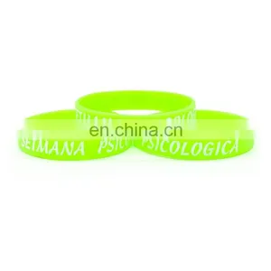 Factory Price Debossed Silicone Bangle Bracelet With Custom Logo thumbnail-4