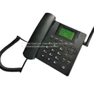 Fixed Wireless Phone 4G Desktop Telephone Support GSM 850/900/1800/1900MHZ SIM Card Cordless Phone With Antenna Radio Alarm Clock SMS Funtion for House Home Call Center Office Company Hotel thumbnail-1
