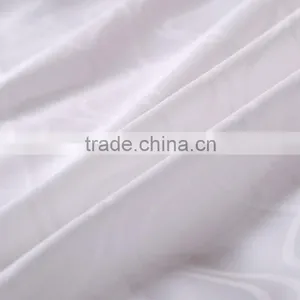 100% Cotton White Satin Hotel Donna Cover Set Jacquard Hotel Bedding Set Customer LOGO Bedding Set thumbnail-2
