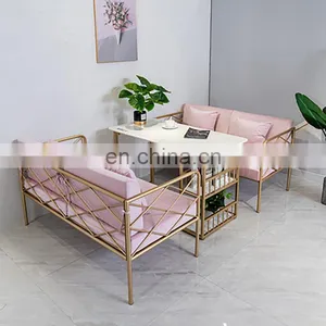 Beauty Salon Long Waiting Chair/comfortable Salon Waiting Sofa thumbnail-2