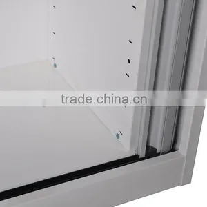(DL-GC2) White KD Structure Sliding Glass Door Steel Filing Cabinet/Steel Storage Office Furniture File Cabinet thumbnail-5