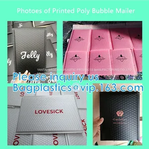 Bubble Bags Zip Padded Pouch For Beauty Skin Care Slider Zipper Lock Bag Colored Customized PVC Slider Zipper Bubble Bag thumbnail-4