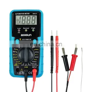 Allosun EM127 Automotive Multimeter Engine RPM Measurer Ignition System DC Volt Temp Frequency Diode Diagnosis Tester Tool thumbnail-1