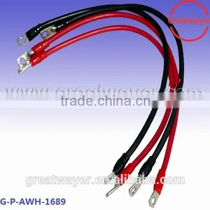 4AWG 25.1mm2 Copper Tube Terminals Custom Battery Cable thumbnail-1