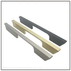 Wholesale Furniture Fittings Aluminium Long Gold Handle Wardrobe Handle thumbnail-2