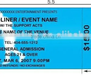 2015 Top Quality$ & Low Cost Ticket Printing ! thumbnail-1