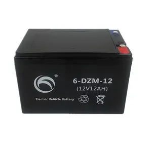 Wholesale Low Price 6-DZM-12 12V 12Ah VRLA GEL Moped Electric Tricycle Scooter Bike Sealed AGM Lead-Acid BatteryLife thumbnail-1
