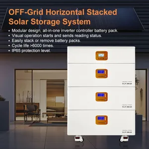 Hybrid Inverter Stackable Solar Energy Storage All-in-One 30kWh/15KWh Lithium Battery 51.2V/300Ah LiFePO4 Power Station thumbnail-1
