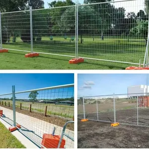 Outdoor Galvanized Australia Temporary Fence Panels Construction Site Fence for Sale thumbnail-5