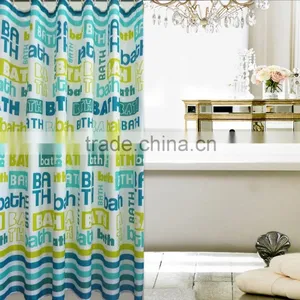 2016 Hot Sale Polyester Bubbles Printed Shower Curtain, Waterproof Bathromm Curtain thumbnail-3