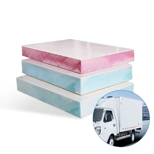 FRP Sandwich Panel Modern Design RV VAN Cargo FRP XPS PU Foam 4X8 4X10 4X12 Feet Reinforced Plastic Cold Rooms FRP XPS Panel thumbnail-1