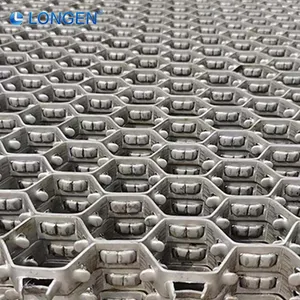 Heavy Duty Inner Buckle Riveted Hex Mesh SS310 25mm Specification Welded Firm Structure Anti Falling Refractory thumbnail-2