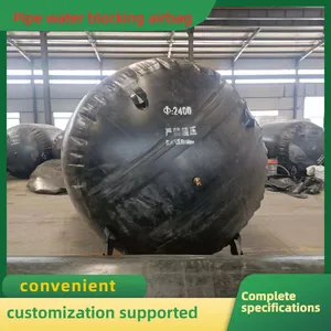 Corrosion Resistant Neoprene Pipe Stopper Airbag Inflatable Pipeline Blocking Balloon for Wastewater Pipes thumbnail-1