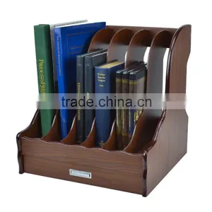 Wooden File Case Wooden Bookcase Wooden Organizer thumbnail-3