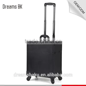 Professional Travel Trolley Rolling Luggage Cosmetic Beauty Makeup Case thumbnail-3