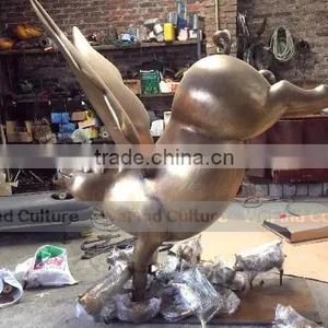 Outdoor Large Flying Pig Metal Bronze Sculpture thumbnail-5