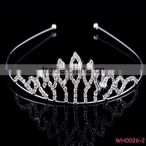 Fashion Women Crown With Rihnstone Wholesale thumbnail-1