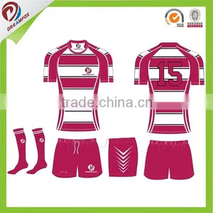 Latest Short Sleeve Rugby Jersey Sublimation Cheap Custom Rugby Jersey thumbnail-4
