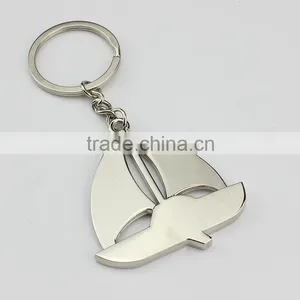 Can Custom LOGO Factory Wholesale Sailing Boat Key Chain Metal Keychain thumbnail-1