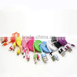 Cheap High Qanlity Noodles V8 Micro Usb Data Cable for Samsung HTC LG SONG thumbnail-6