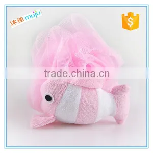 2015 Christmas Pink Plastic Bath Exfoliating Body Loofah Sponge Wholesale Product thumbnail-1