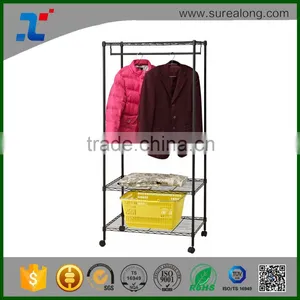 SUREALONG Home Organization Stainless Steel Wire Shelving Unites thumbnail-4
