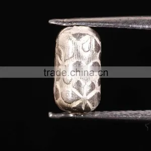 Capsule Shape 925 Solid Sterling Silver Designer Wholesale Beads thumbnail-1