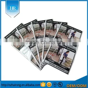 Top Saling Vacuum Cleaner Sticker Gold Foil Label With Sliver Stamping thumbnail-2