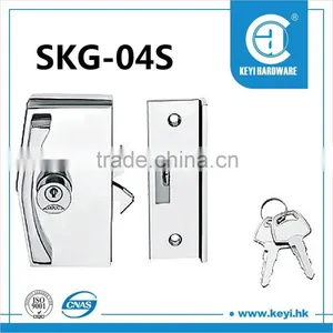 SKG-04S South America Single Swinging Glass Door Lock With Keys thumbnail-1